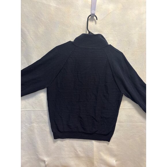 J.Crew  Navy Quarter-Zip Knit Sweater Pullover  & Long Sleeves M - Picture 10 of 10